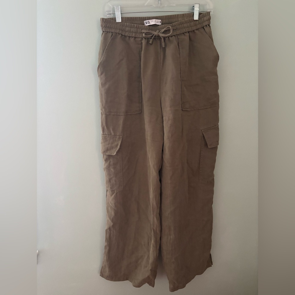 Zara Olive Cargo Pants